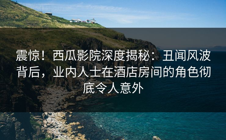 震惊！西瓜影院深度揭秘：丑闻风波背后，业内人士在酒店房间的角色彻底令人意外
